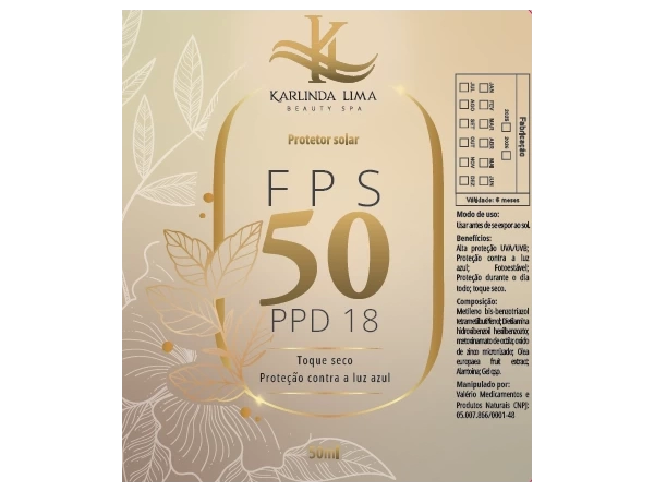 Karlinda Lima – Protetor Solar FPS50